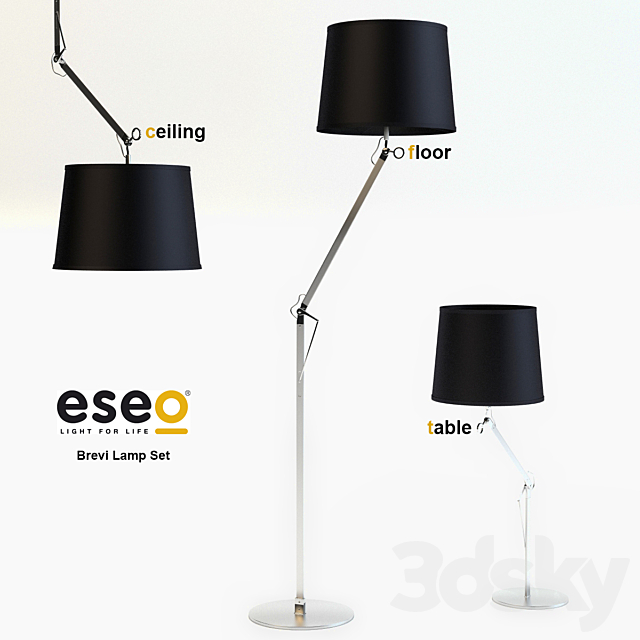 Eseo Brevi Lamp Set 3DSMax File - thumbnail 1