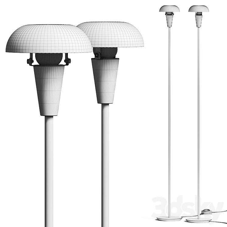 Ferm Living Tiny Floor Lamp 3DS Max Model - thumbnail 2