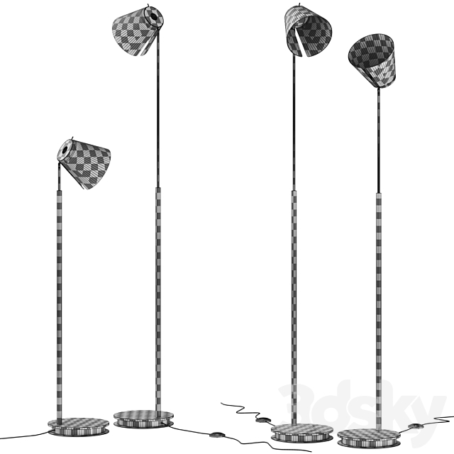 Fez S DTW Baltensweiler Floor Lamp 3DS Max Model - thumbnail 3