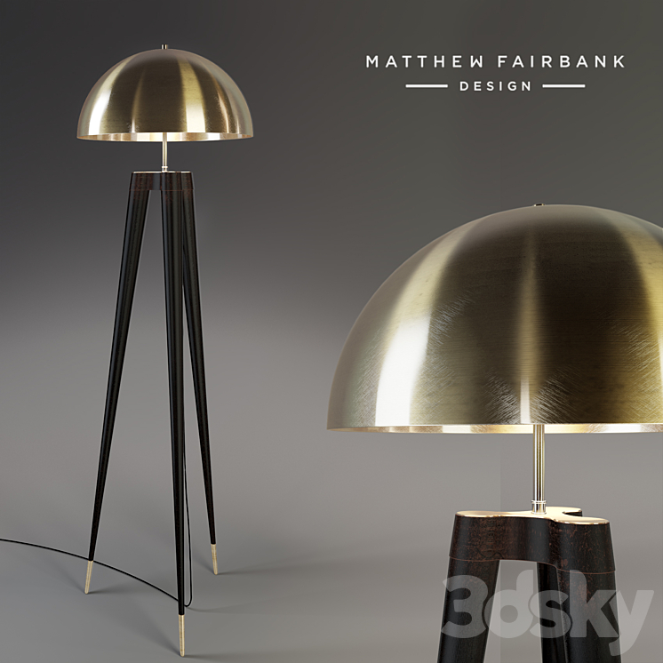 Fife Tripod Lamp 3DS Max - thumbnail 1