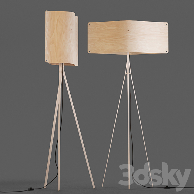 Finom floor lamp collection by Jukka Vesmanen 3DSMax File - thumbnail 1