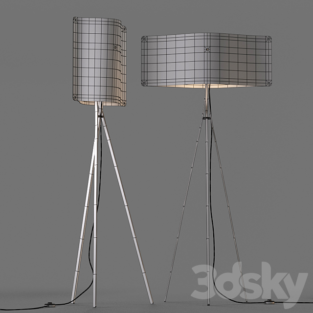 Finom floor lamp collection by Jukka Vesmanen 3DSMax File - thumbnail 3