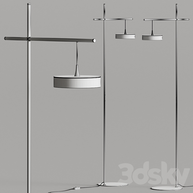 Firmamento Milano Tambu Floor Lamp 3DS Max Model - thumbnail 3