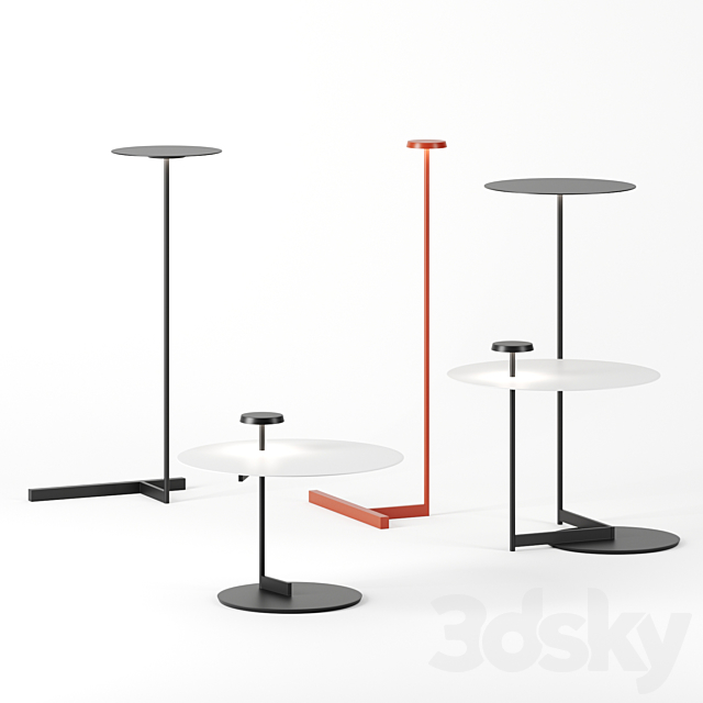 Flat floor lamps by Vibia 3DSMax File - thumbnail 1