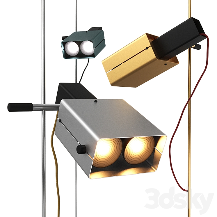 Floor Lamp 1969 Etienne Fermigier 3DS Max Model - thumbnail 2