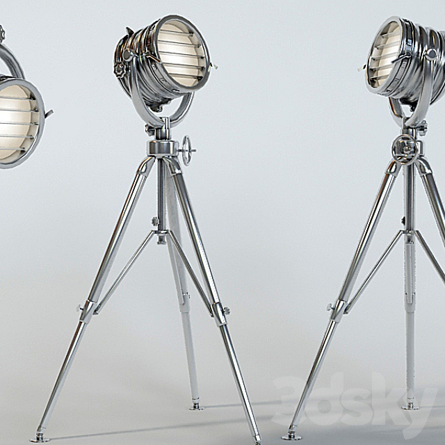 Floor Lamp 3DS Max Model - thumbnail 1