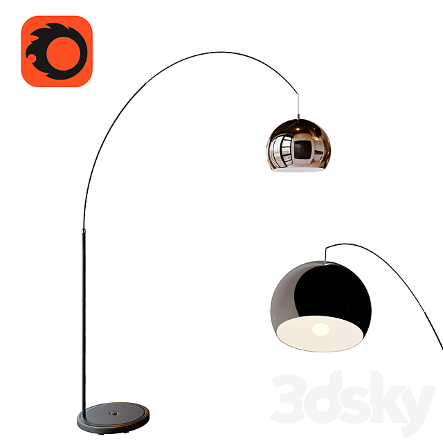 Floor Lamp 3DSMax File - thumbnail 1