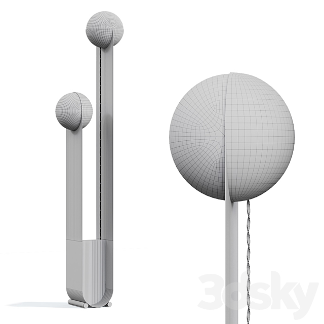 Floor lamp _ Egg Collective – Pete and Nora floor lamp 3DSMax File - thumbnail 2