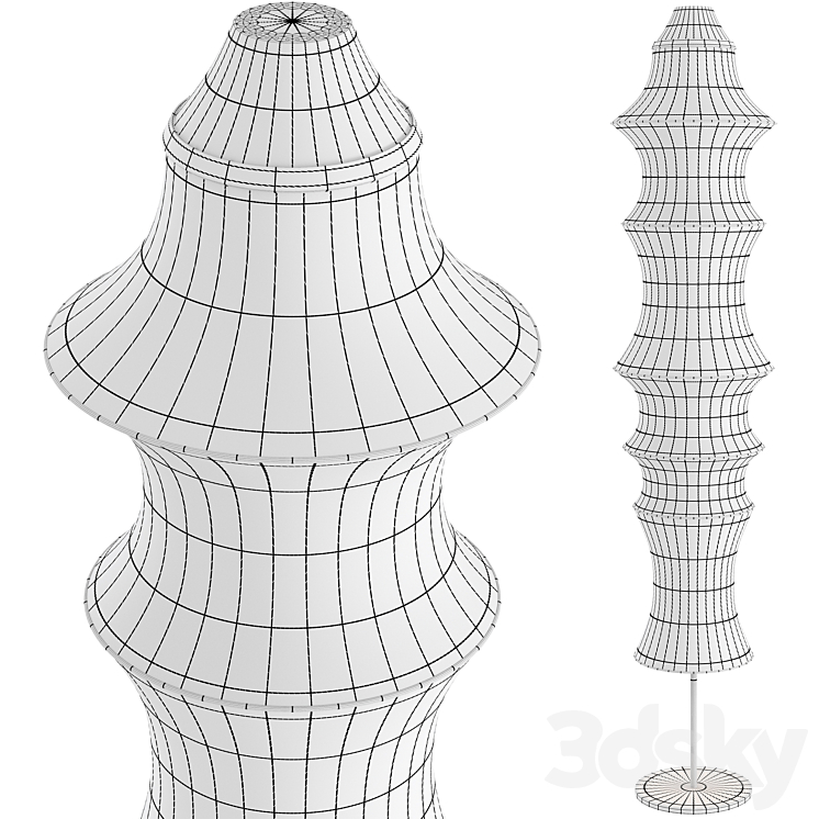 Floor lamp Artemide Falkland 3DS Max Model - thumbnail 2