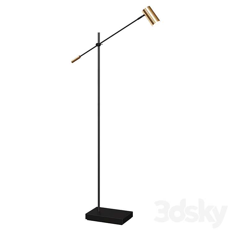 Floor Lamp Balance LED Floor Lamp 3DS Max Model - thumbnail 1