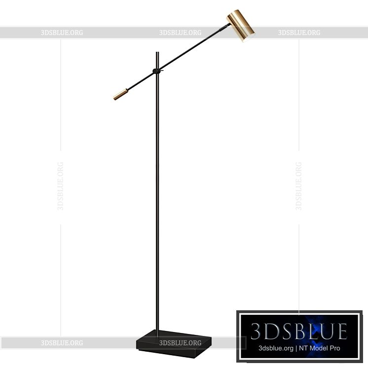 Floor Lamp Balance LED Floor Lamp 3DS Max - thumbnail 3