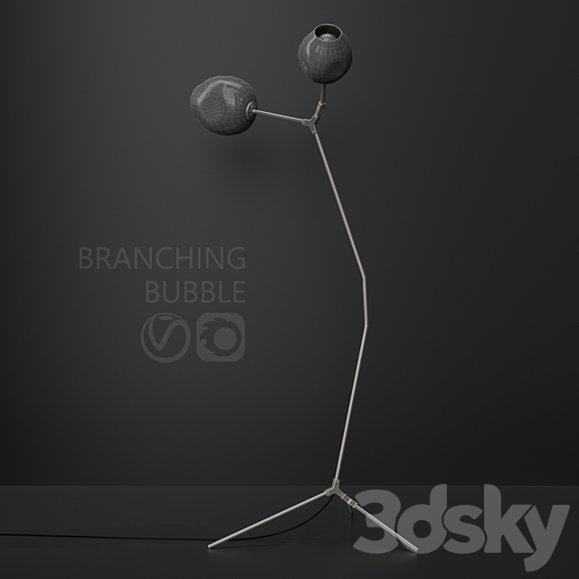 Floor lamp Branching bubble 3DSMax File - thumbnail 2