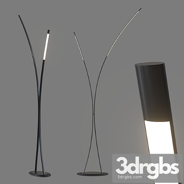 Floor lamp cattelan italia twin. 3dsmax Download - thumbnail 1