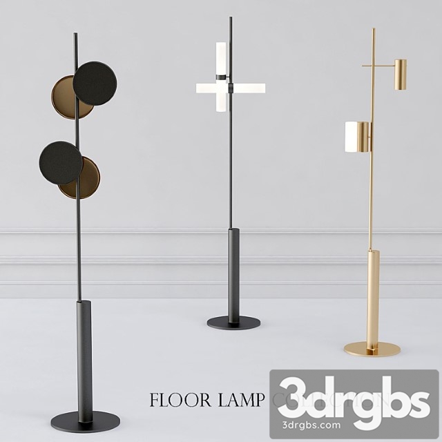 Floor lamp collection by rakumba 3dsmax Download - thumbnail 1