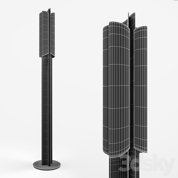 Floor lamp cyrus 3DS Max - thumbnail 2