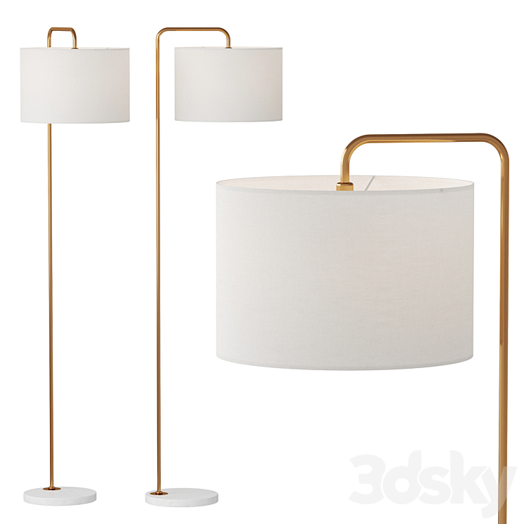 Floor lamp Dantone Home Rupert 3DS Max - thumbnail 1