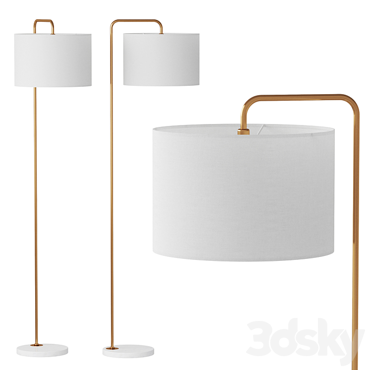 Floor lamp Dantone Home Rupert 3DS Max - thumbnail 2