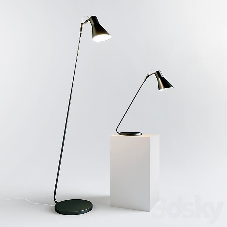 Floor lamp desktop TAIA Lucente 3DS Max - thumbnail 1