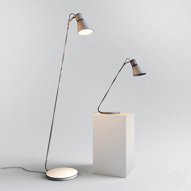 Floor lamp desktop TAIA Lucente 3DS Max - thumbnail 2