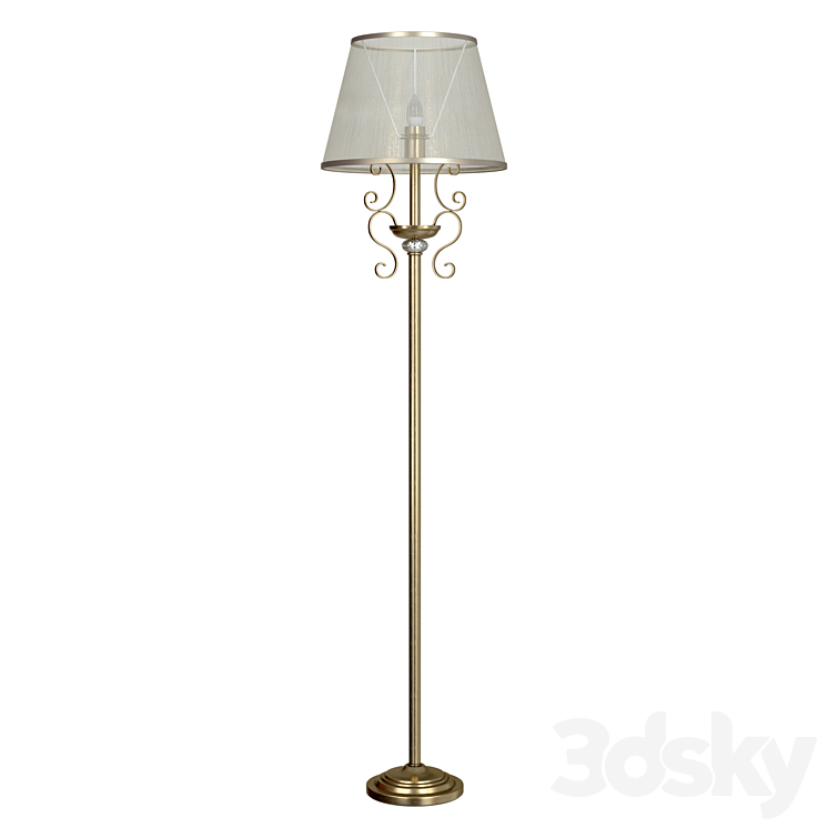 Floor lamp Driana FR2405-FL-01-BZ 3DS Max Model - thumbnail 1