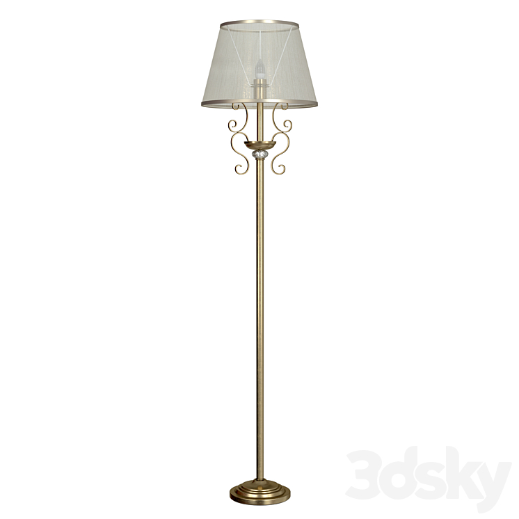 Floor lamp Driana FR2405-FL-01-BZ 3DS Max - thumbnail 1