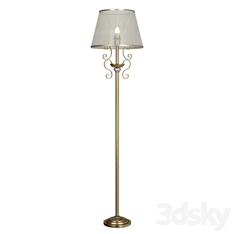 Floor lamp Driana FR2405-FL-01-BZ 3DS Max - thumbnail 2