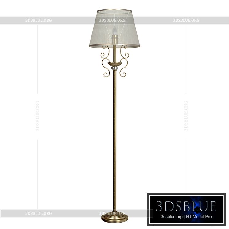 Floor lamp Driana FR2405-FL-01-BZ 3DS Max - thumbnail 3