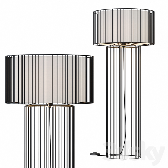 Floor lamp Faro Barcelona LINDA 3ds Max - thumbnail 3