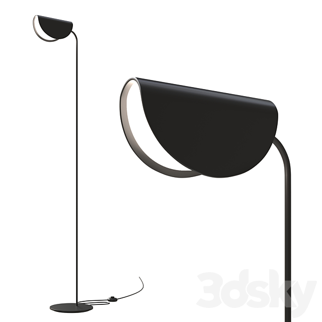 Floor lamp (floor lamp) Mollis 3ds Max - thumbnail 2