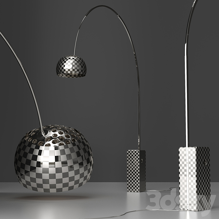 Floor Lamp Flos Arco 3DS Max - thumbnail 2