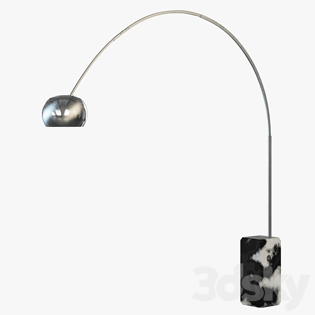 Floor lamp FLOS Arco 3DS Max Model - thumbnail 2