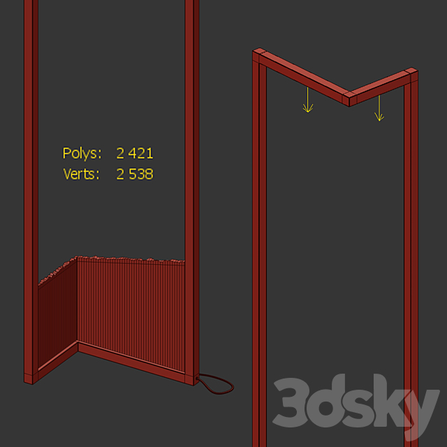 Floor lamp Foundry 3DS Max Model - thumbnail 2