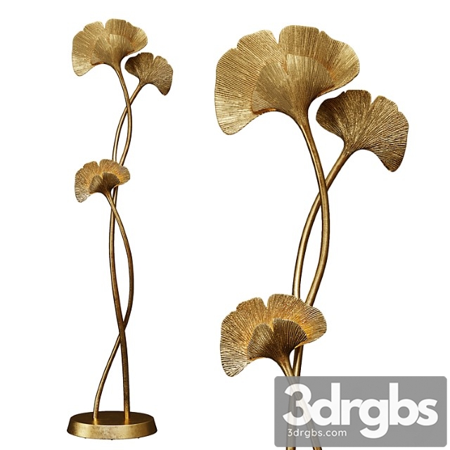 Floor lamp ginkgo biloba by chrystiane charles 3dsmax Download - thumbnail 1