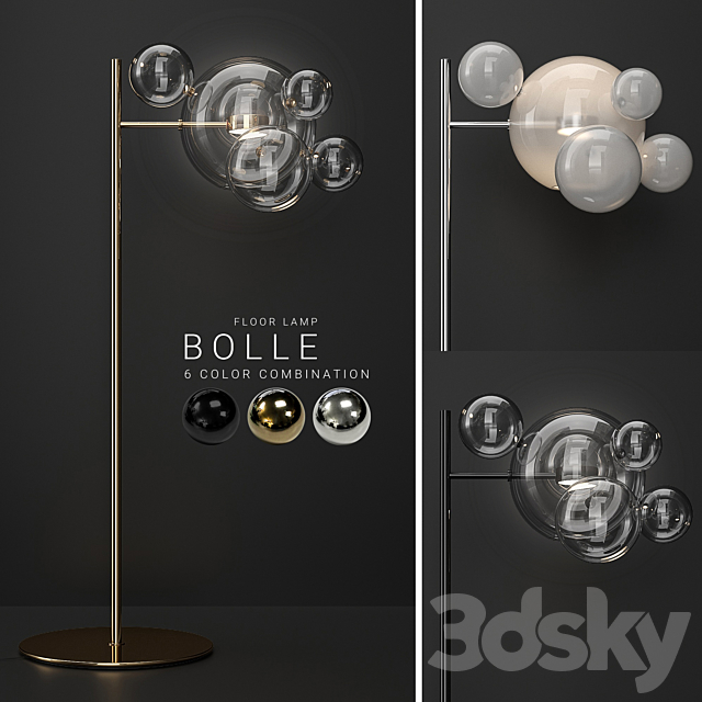 Floor lamp Giopato & Coombes Bolle 6 bubbles 3DSMax File - thumbnail 1