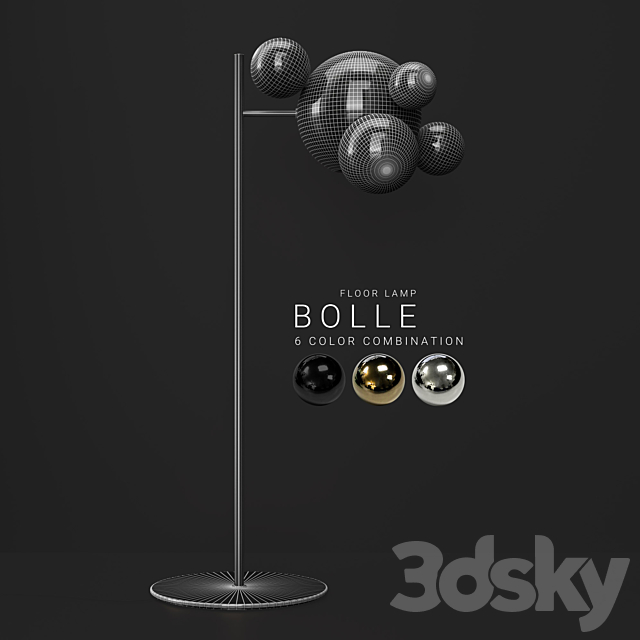 Floor lamp Giopato & Coombes Bolle 6 bubbles 3DSMax File - thumbnail 2