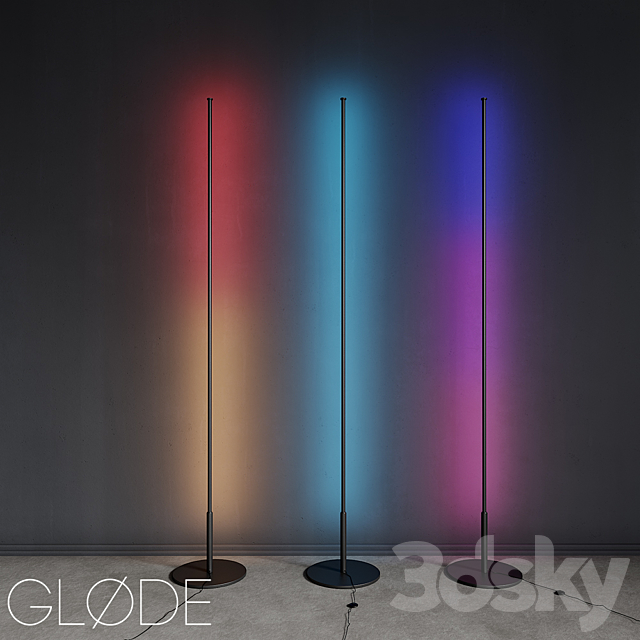 Floor lamp GLODE ColorConer 3DS Max Model - thumbnail 5