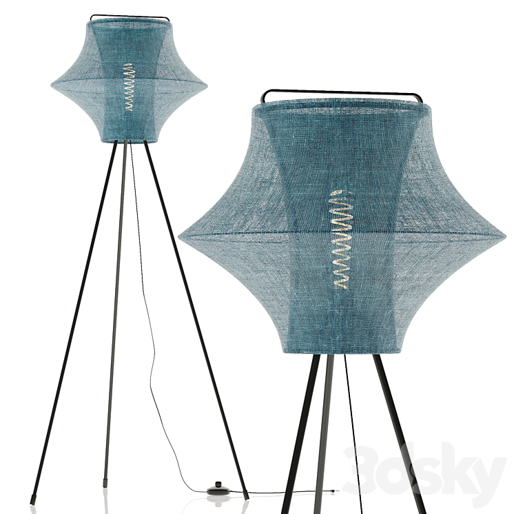 Floor lamp IKEA FYXNAS 3DS Max - thumbnail 1