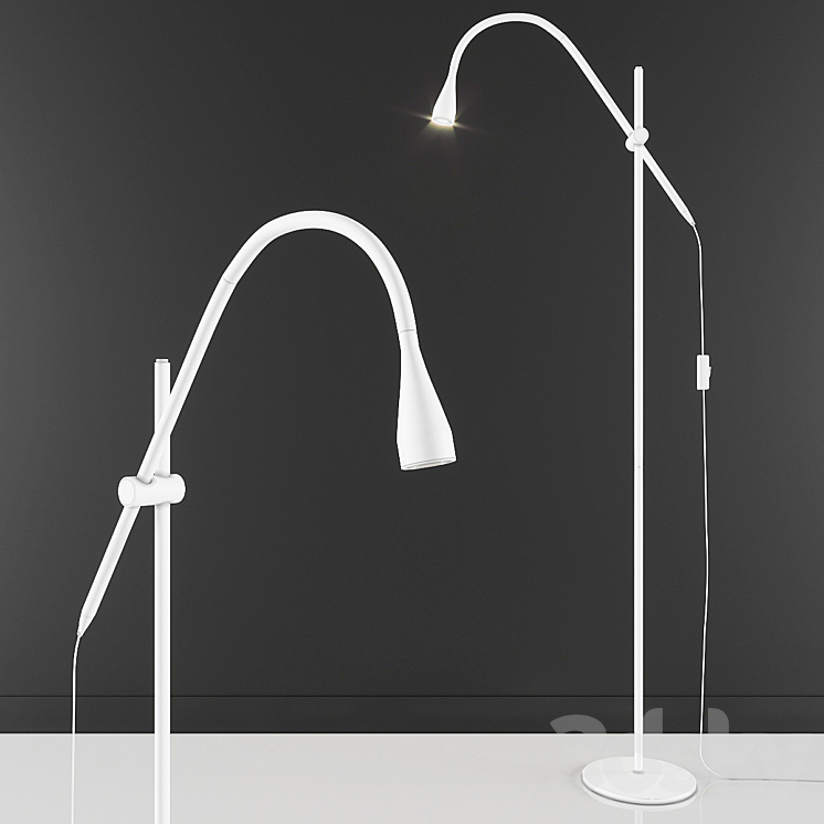 Floor lamp Ikea NEVLING 3DS Max - thumbnail 1