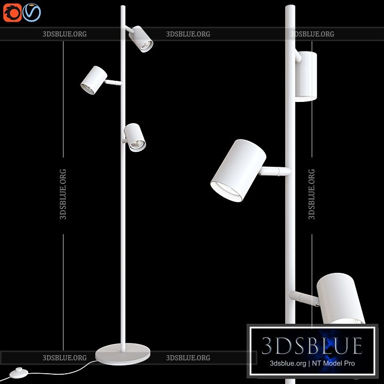 Floor lamp IKEA NYMÅNE NIMONE 3DS Max - thumbnail 3