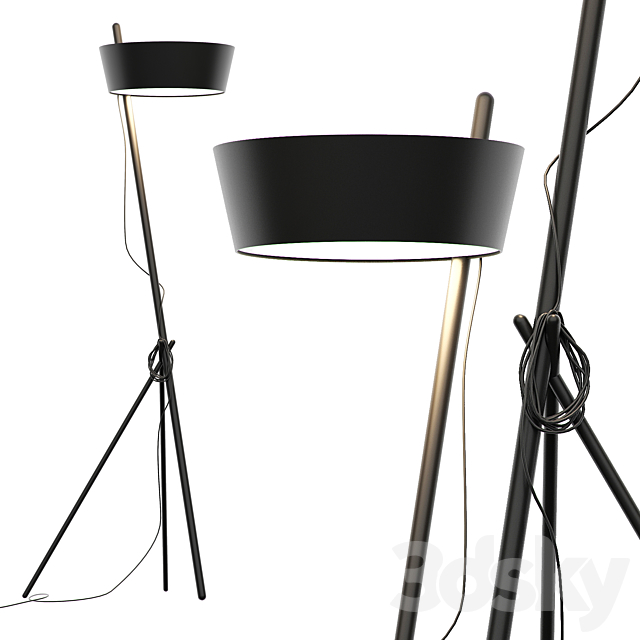 Floor lamp KA XL by Woodendot 3DSMax File - thumbnail 1