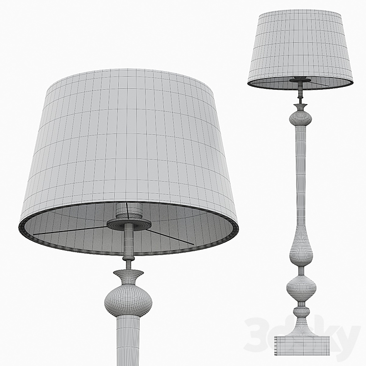 Floor lamp klassik 3DS Max Model - thumbnail 2