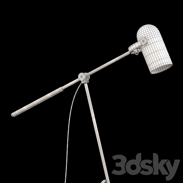 Floor lamp Lampatron BULLET 3DS Max Model - thumbnail 2