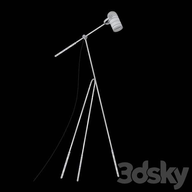 Floor lamp Lampatron BULLET 3DS Max Model - thumbnail 3