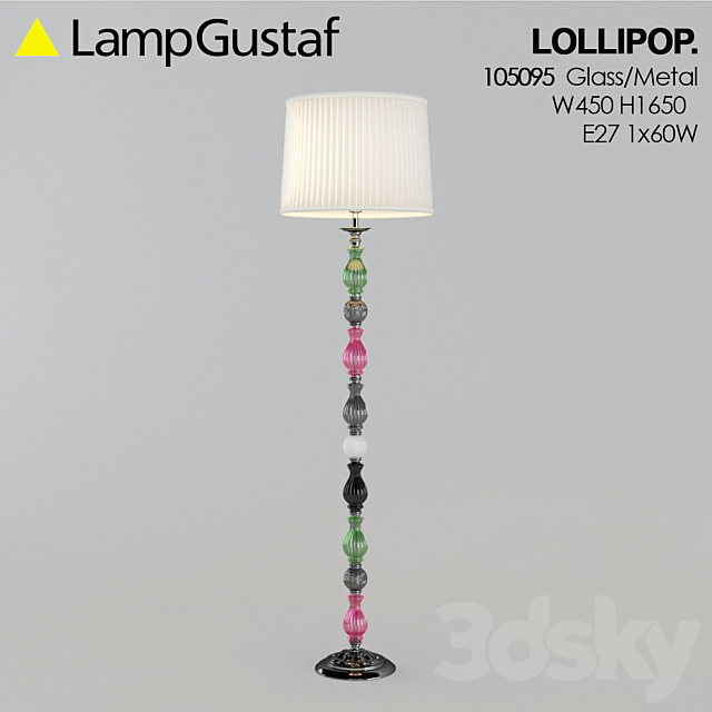 Floor lamp LAMPGUSTAF LOLLIPOP 3DS Max Model - thumbnail 1