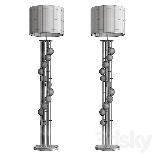 FLOOR LAMP LORENZO 3DS Max Model - thumbnail 2