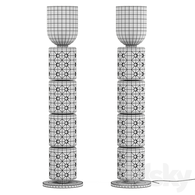 Floor lamp MARLON Mezzo 3DSMax File - thumbnail 3