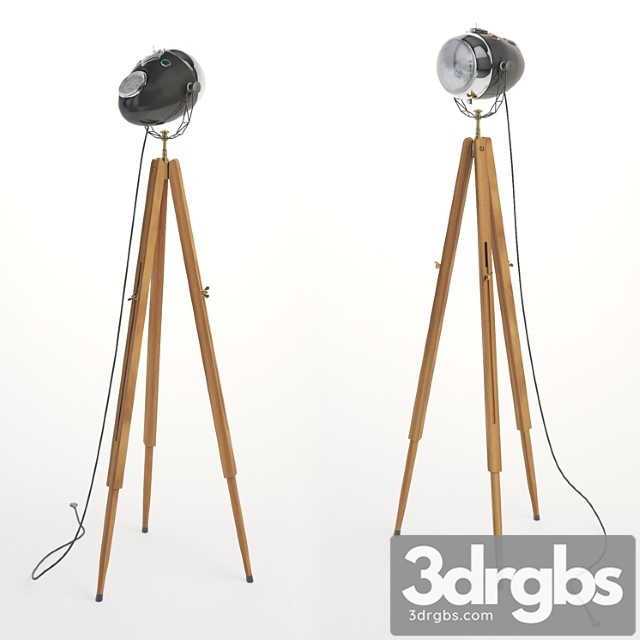 Floor lamp motolight 3dsmax Download - thumbnail 1