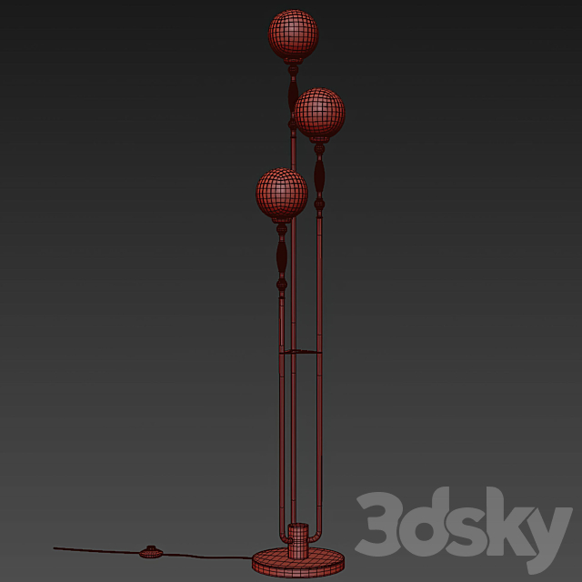 Floor lamp Odeon Light 5405_3F PALLE 3ds Max - thumbnail 3