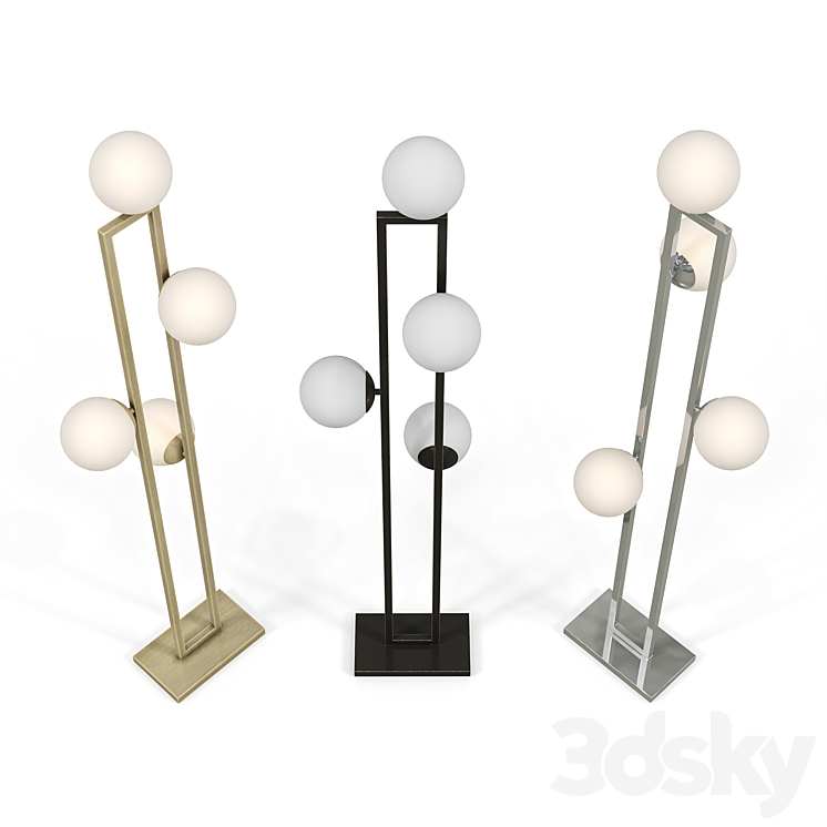 Floor lamp Pascal Eichholtz 3DS Max - thumbnail 2