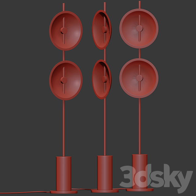 Floor lamp Rakumba Lighting Mito floor lamp 3DSMax File - thumbnail 2